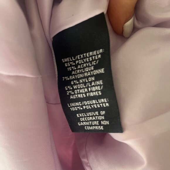 NWT 7 For All Mankind Lavender Sleeveless Cutout Tweed Mini Dress, L - Picture 4 of 4